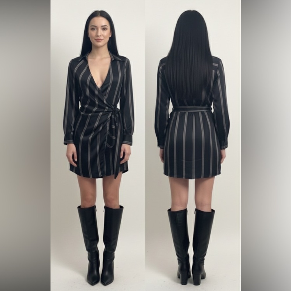 Jonathan Simkhai shirt wrap dress size small